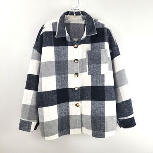 THE FREE YOGA flannel shacket size M